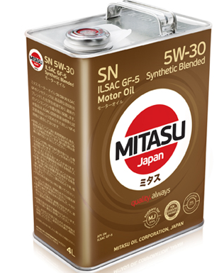    MITASU MOTOR OIL SN 5W-30 ILSAC GF-5 Synthetic Blended 