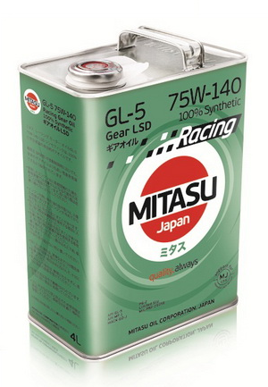   MITASU RACING GEAR OIL GL-5 75W-140 LSD 100% Synthetic 