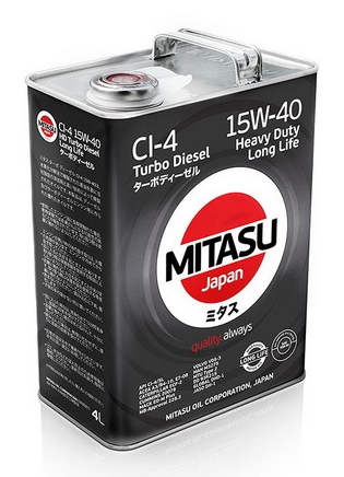    MITASU HD TURBO DIESEL CI-4 15W-40 