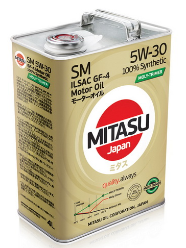   MITASU  MOLY-TRiMER SM 5W-30 ILSAC GF-4 100% Synthetic 