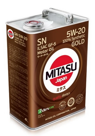   MITASU GOLD SN 5W-20 ILSAC GF-5 100% Synthetic 
