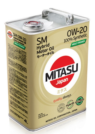 Масло моторное MITASU HYBRID MOLY-TRiMER SM 0W-20 100% Synthetic 