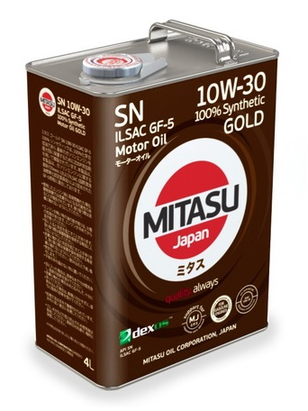 Масло моторное MITASU GOLD SN 10W-30 ILSAC GF-5 100% Synthetic 