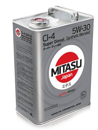 Масло моторное дизельное MITASU SUPER DIESEL CI-4 5W-30 Synthetic Blended 