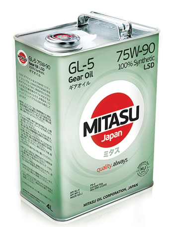 Масло трансмиссионное MITASU GEAR OIL GL-5 75W-90 LSD 100% Synthetic 