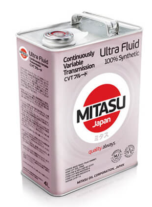 Жидкость трансмиссионная MITASU CVT ULTRA FLUID 100% Synthetic 
